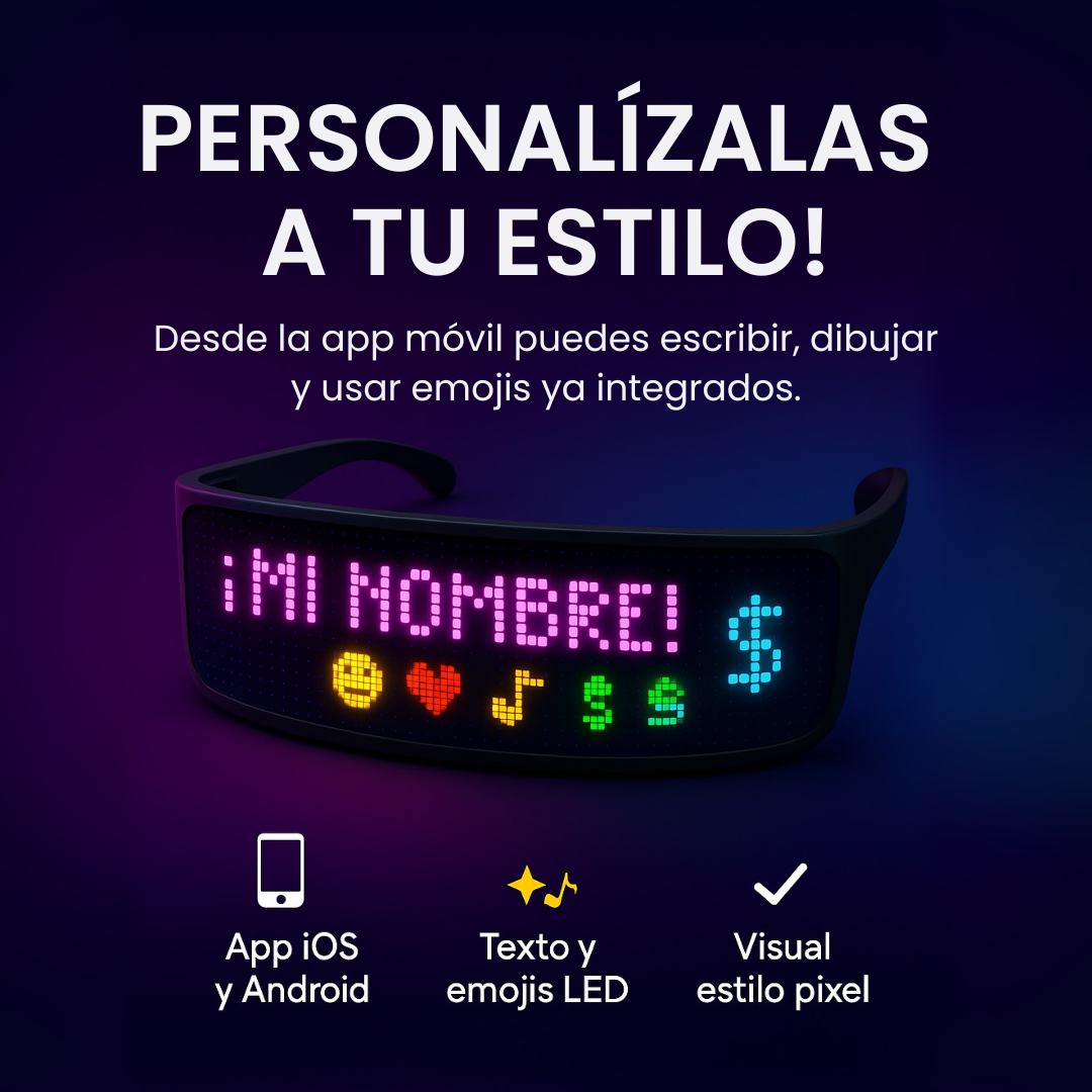Lentes LEDs Personalizables para Brillar