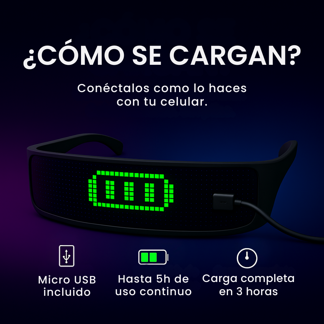 Lentes LEDs Personalizables para Brillar