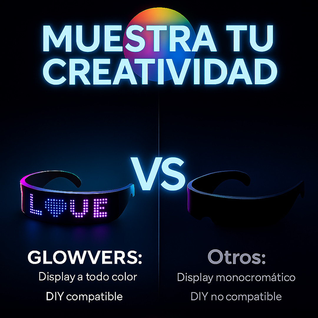 Lentes LEDs Personalizables para Brillar